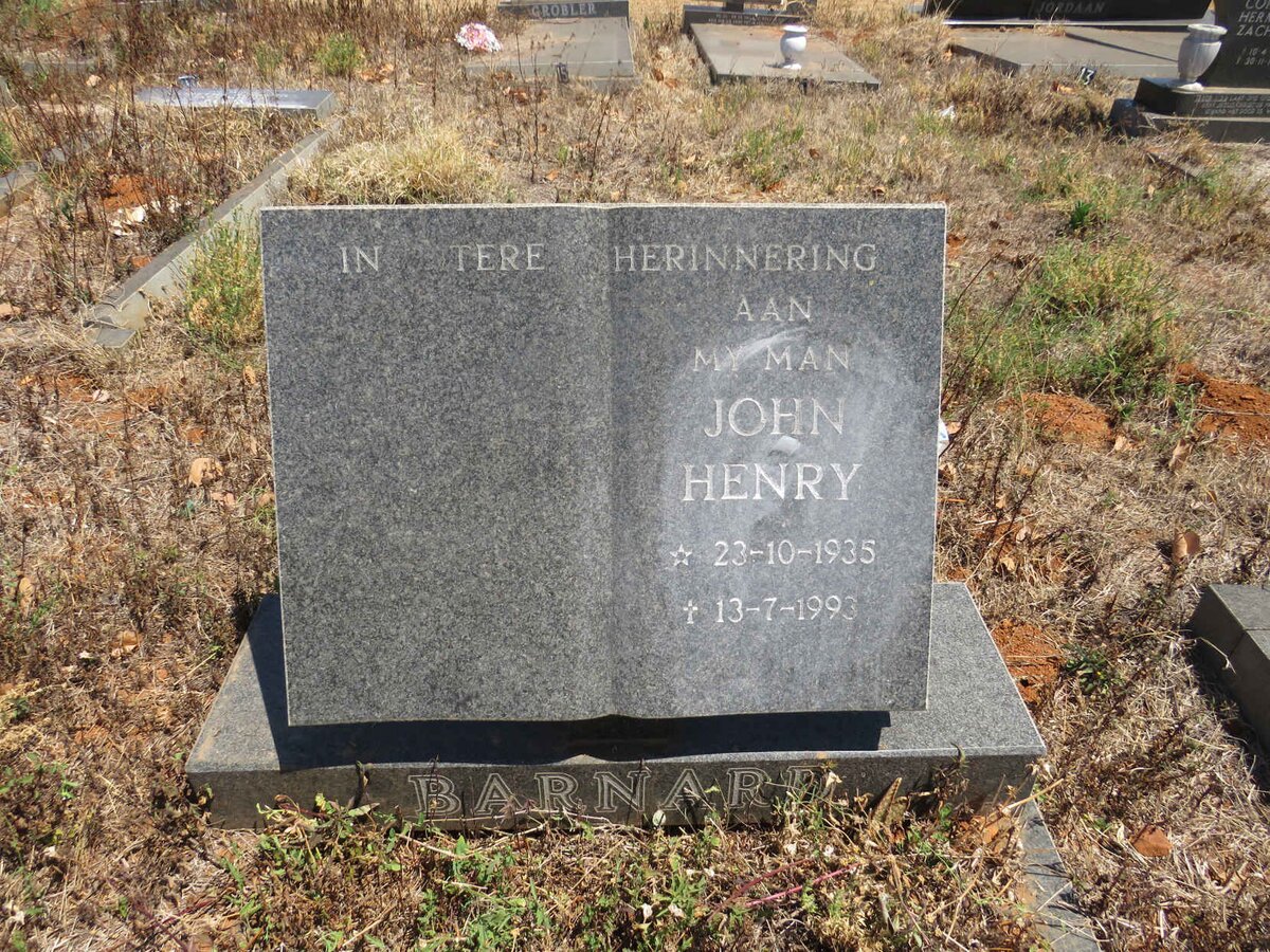 BARNARD John Henry 1935-1993