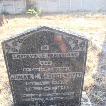 BEZUIDENHOUT Johan G. 1875-1945