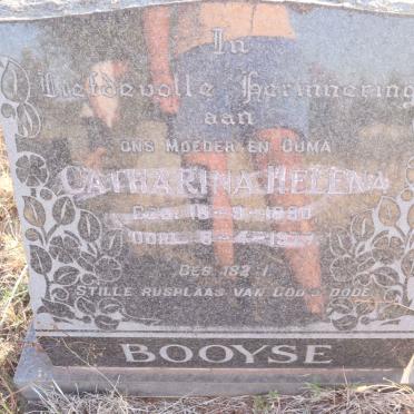 BOOYSE Catharina Helena 1890-1977