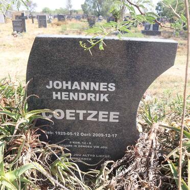 COETZEE Johannes Hendrik 1925-2009