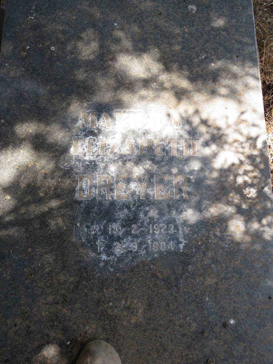 DREYER Matilda Elizabeth 1923-1984