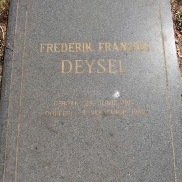 DEYSEL Frederik Francois 1917-1989