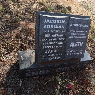 ENGELBRECHT Jacobus Adriaan 1933-2001 & Aletha Catharina 1936-2021