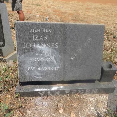 EEDEN Izak Johannes, van 1917-1992