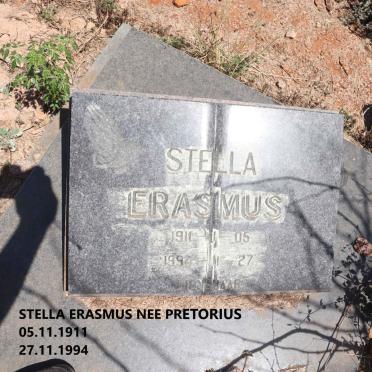 ERASMUS Stella nee PRETORIUS 1911-1994
