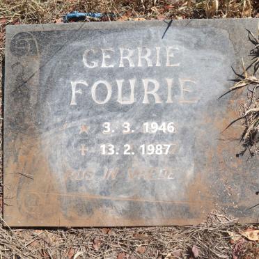 FOURIE Gerrie 1946-1987