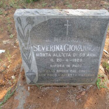 GIOVANNONI Severina 1928-