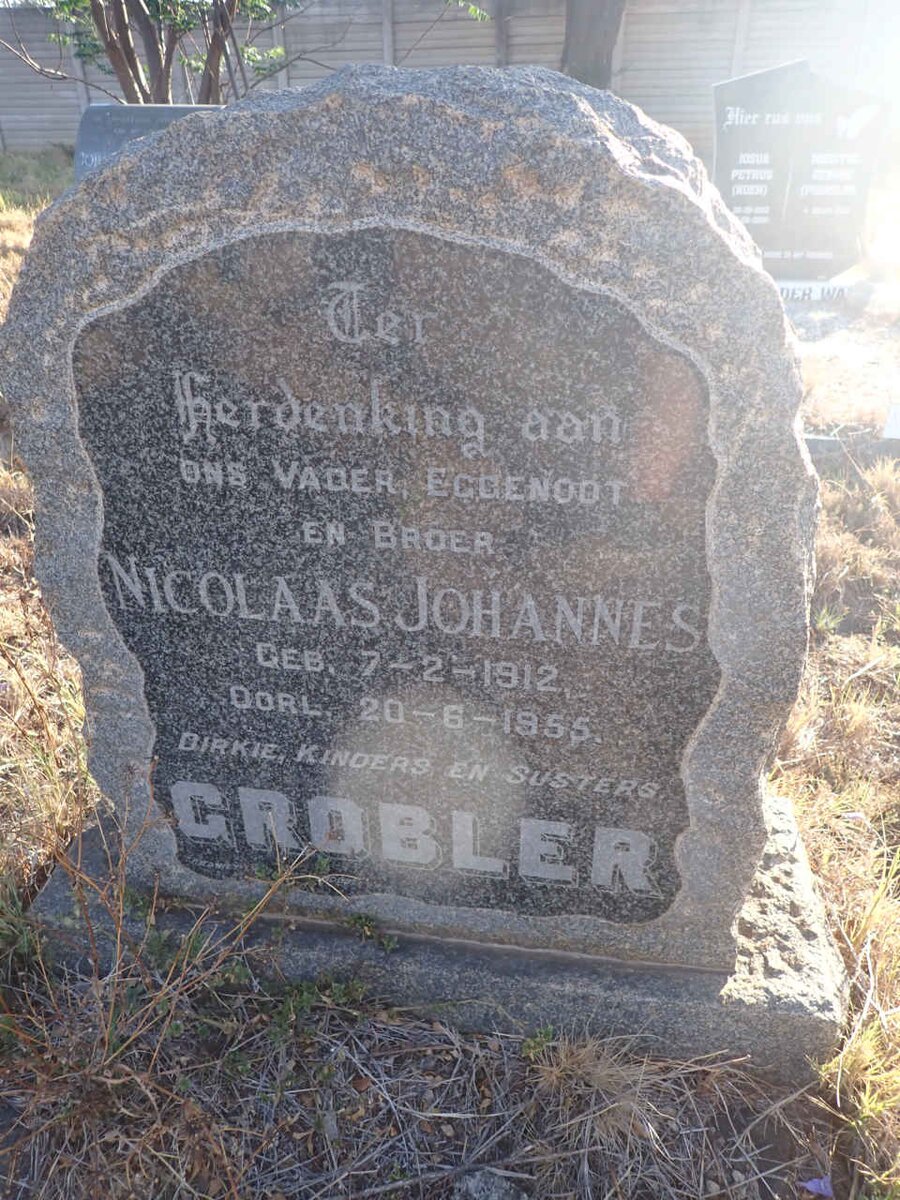 GROBLER Nicolaas Johannes 1912-1955