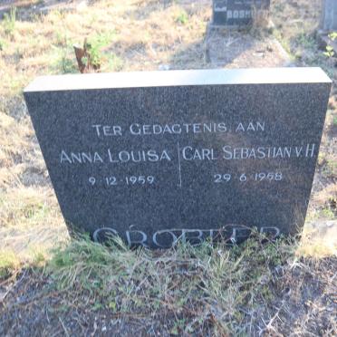 GROBLER Carel Sebastian v.H. -1958 &  Anna Louisa -1959