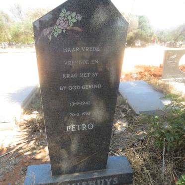 GERMISHUYS Petro 1943-1993