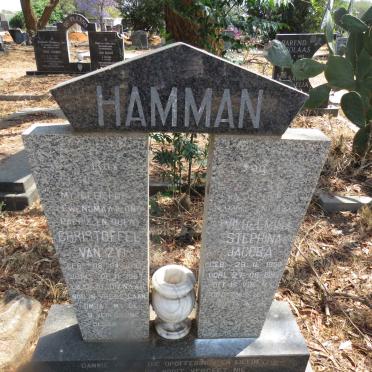 HAMMAN Christoffel van Zyl 1897-1987 & Wilhelmina Stephina Jacoba 1909-199?