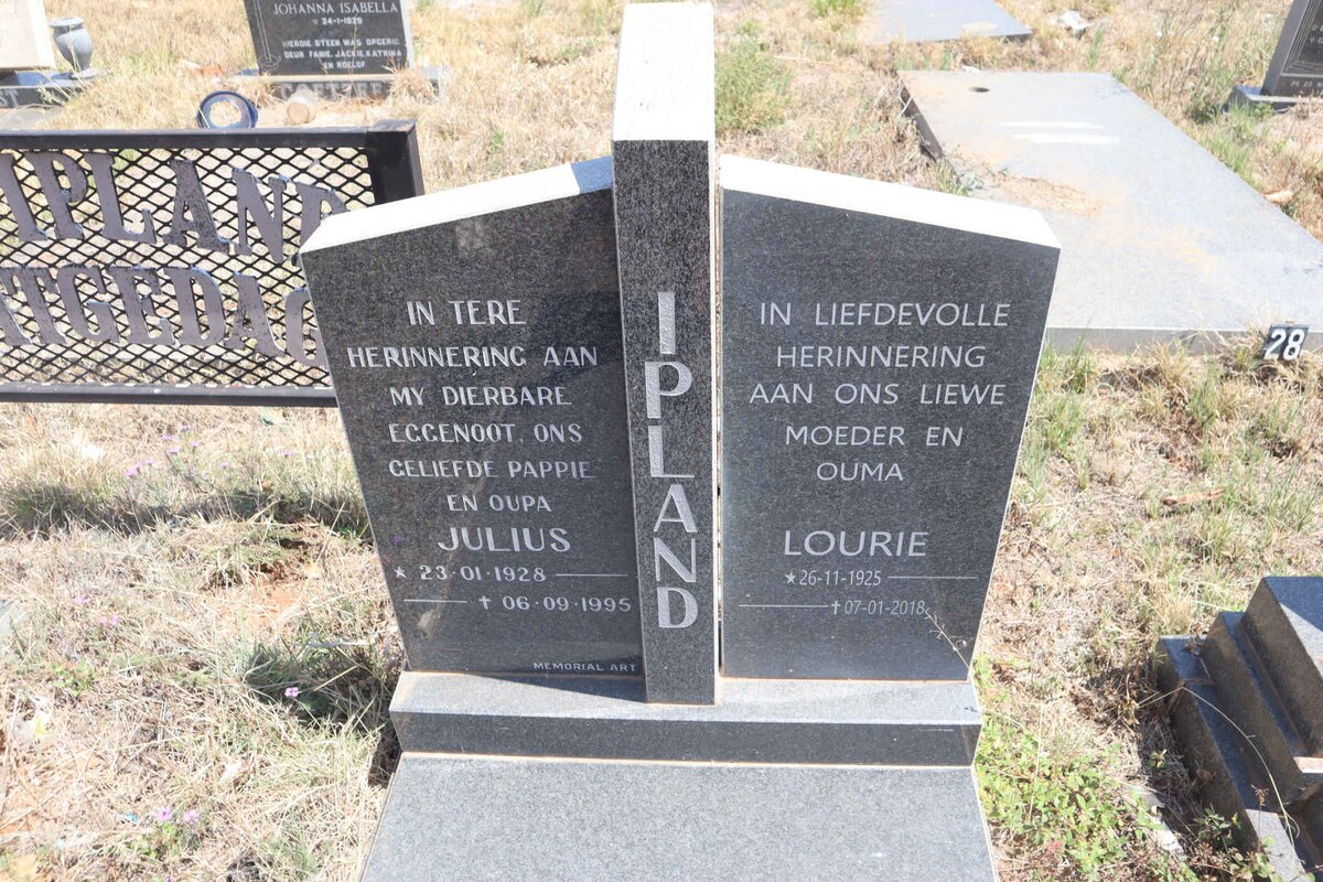 IPLAND Julius 1928-1995 & Lourie 1925-2018