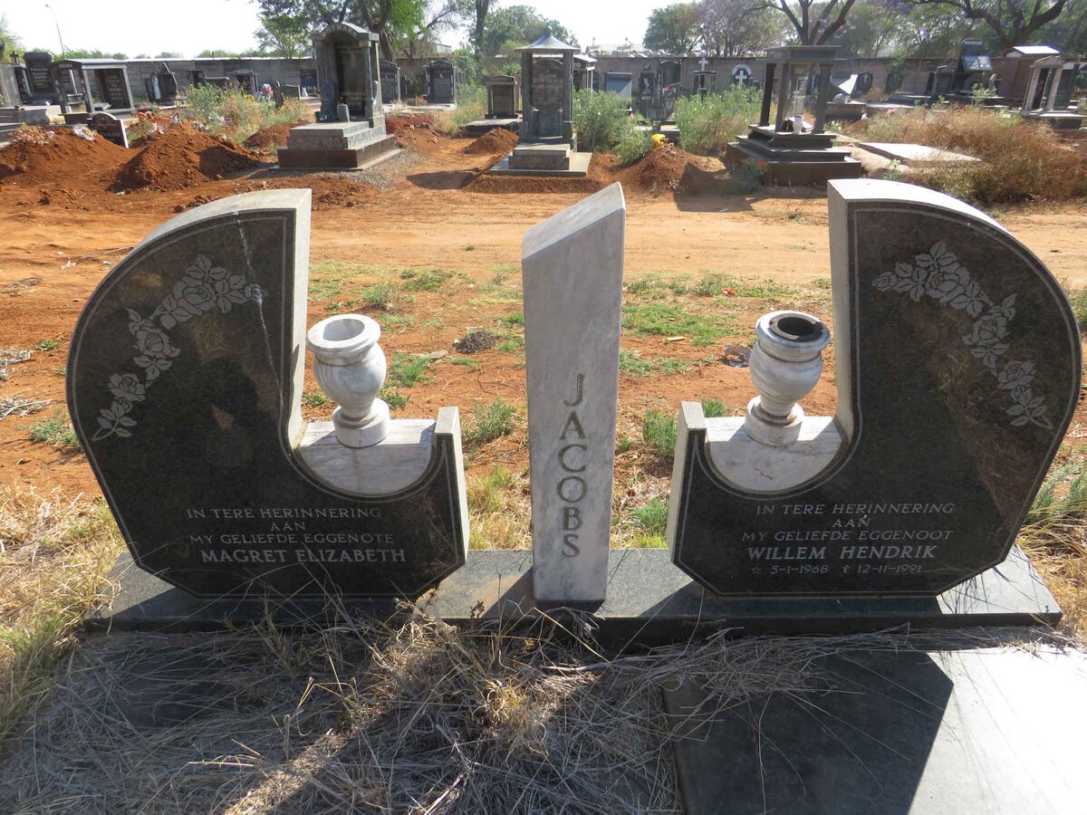 JACOBS Willem Hendrik 1968-1991 & Magret Elizabeth 
