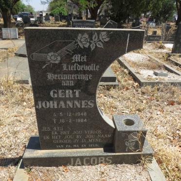 JACOBS Gert Johannes 1948-1984
