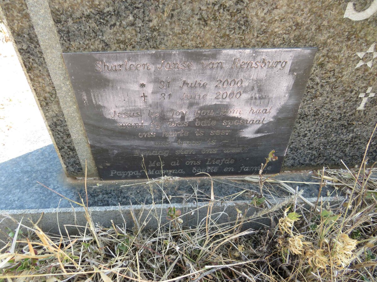 JANSEN Petronella W.C. 1942-1988 :: JANSE VAN RENSBURG Sharleen 2000-2000 _2