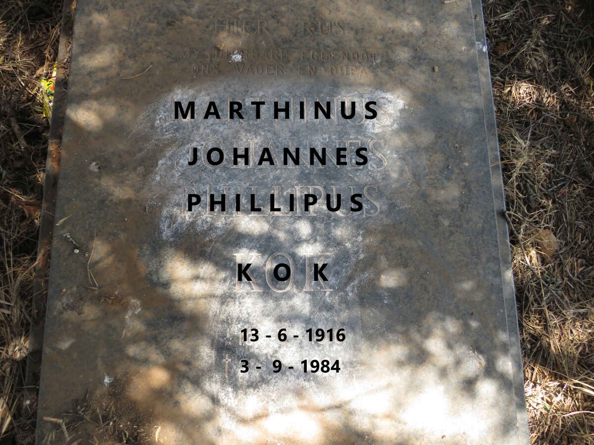 KOK Marthinus Johannes Phillipus 1916-1984
