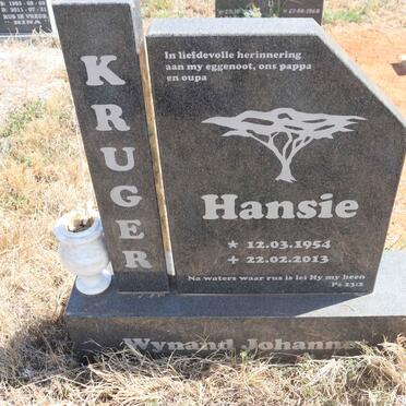 KRUGER Wynand Johannes 1954-2013