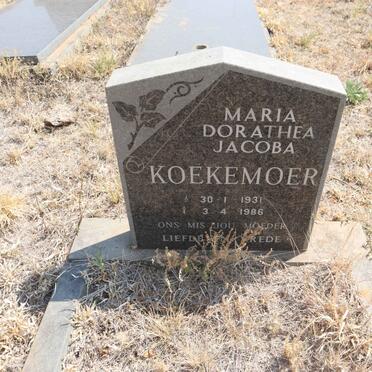 KOEKEMOER Maria Dorathea Jacoba 1931-1986