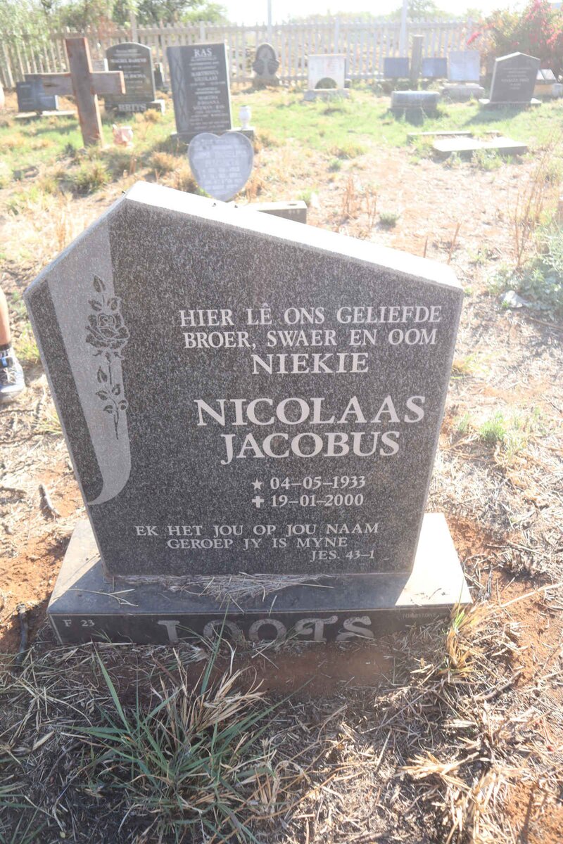 LOOTS Nicolaas Jacobus 1933-2000