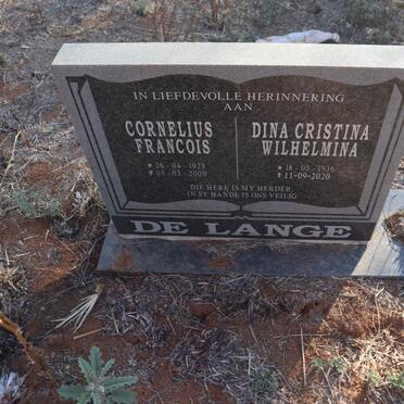 LANGE Cornelius Francois, de 1929-2000 & Dina Christina Wilhelmina 1936-2020