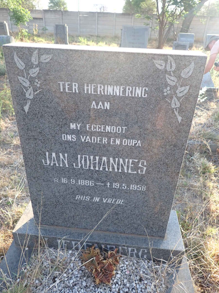 LIEBENBERG Jan Johannes 1886-1958