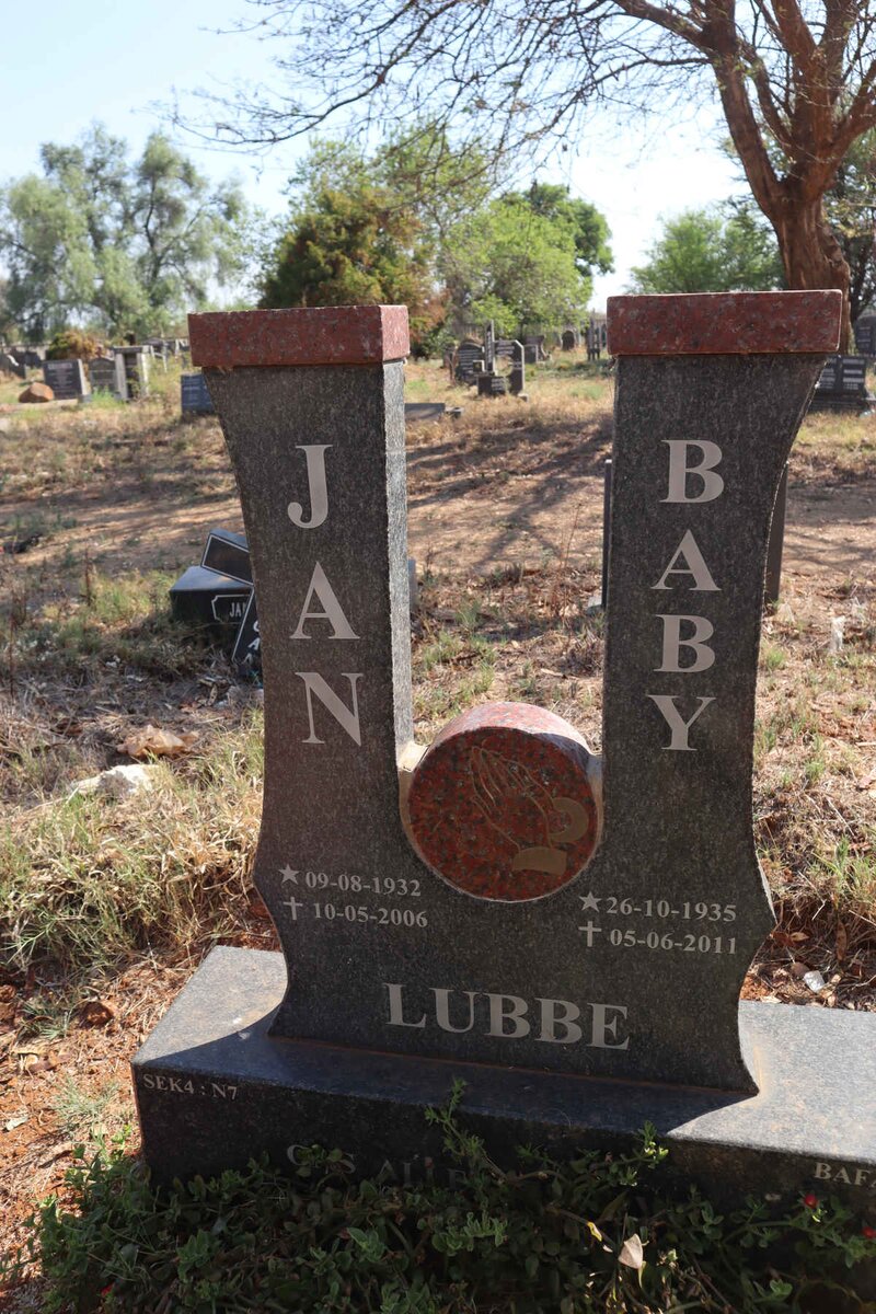 LUBBE Jan 1932-2006 & Baby 1935-2011