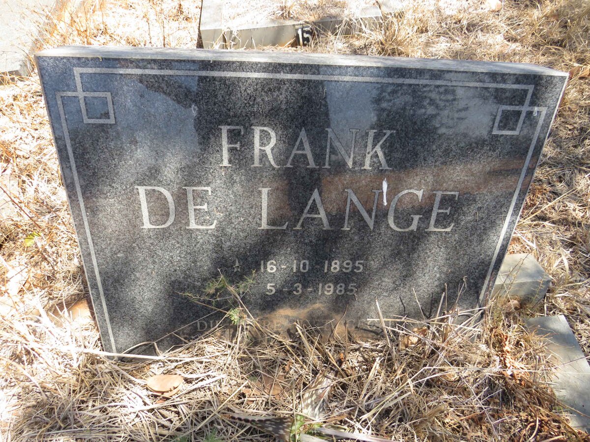 LANGE Frank, de 1895-1985
