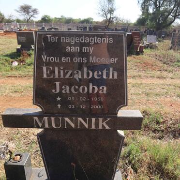 MUNNIK Elizabeth Jacoba 1958-2000