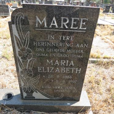 MAREE Maria Elizabeth 1886-1987