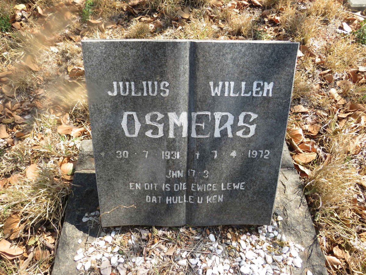 OSMERS Julius Willem 1931-1972