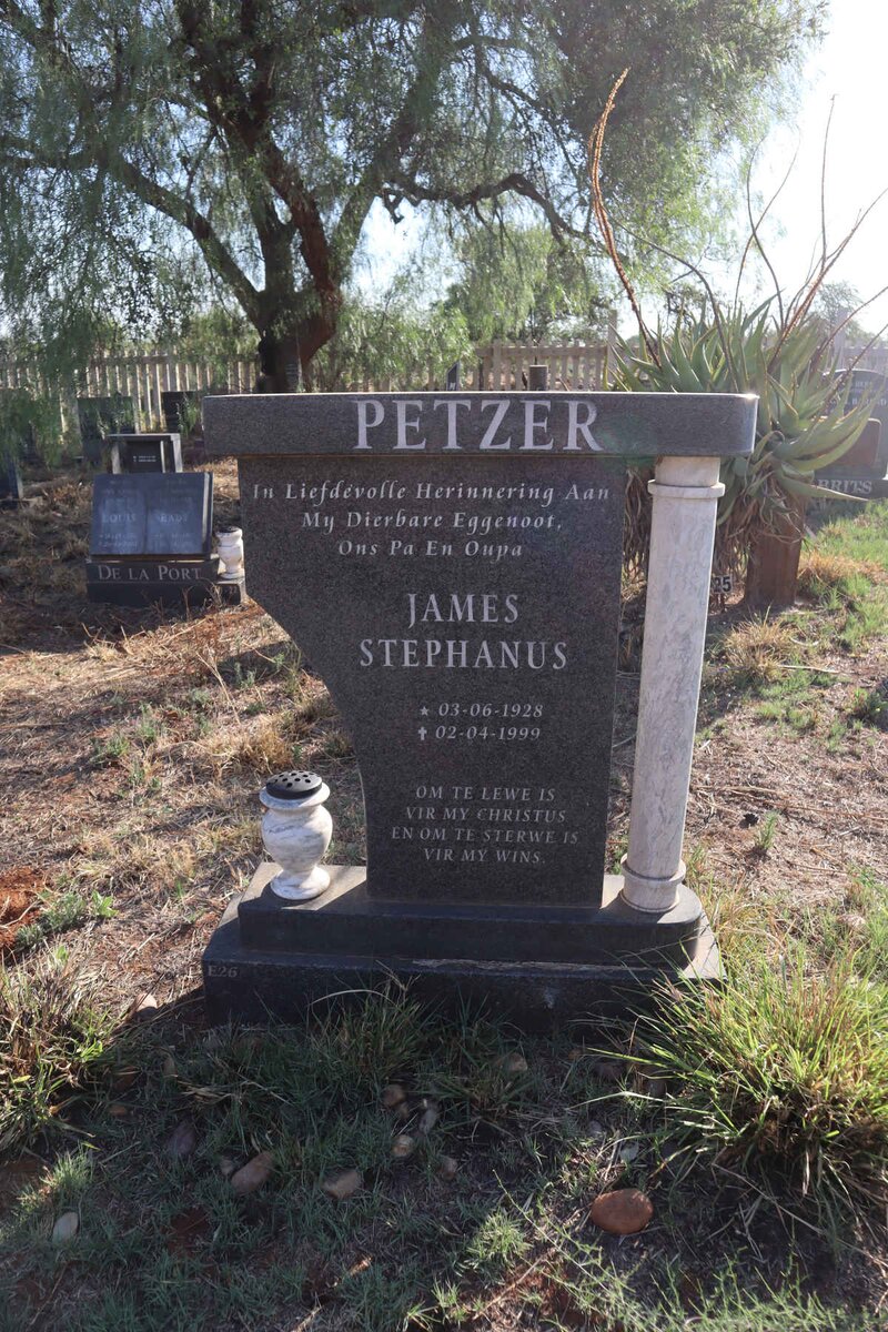 PETZER James Stephanus 1928-1999