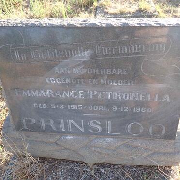 PRINSLOO Emmarance Petronella 1915-1960