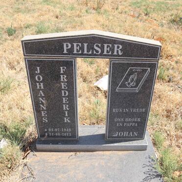 PELSER Johannes Frederik 1949-2013