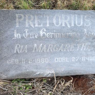PRETORIUS Ria Margaretha 1960-1966