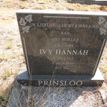 PRINSLOO Ivy Hannah 1913-1989