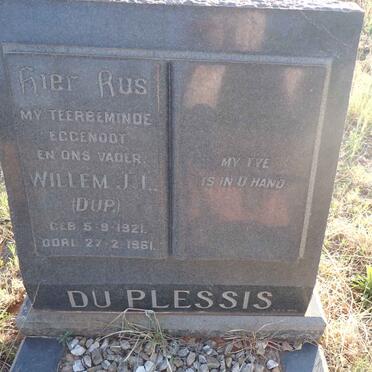 PLESSIS Willem J.L., du 1921-1961