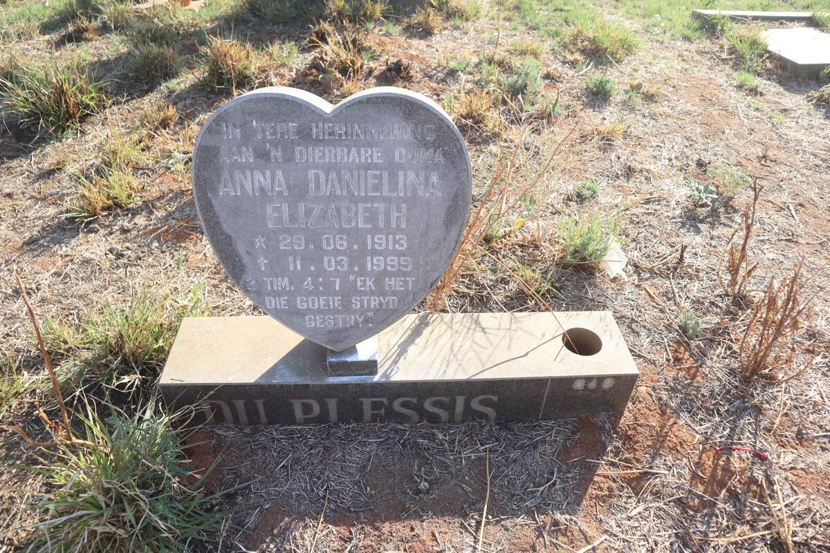 PLESSIS Anna Danielina Elizabeth, du 1913-1999