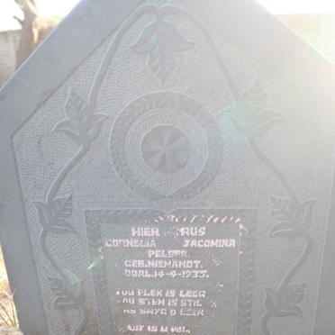 PELSER Cornelia Jacomina nee NIEMANDT -1935