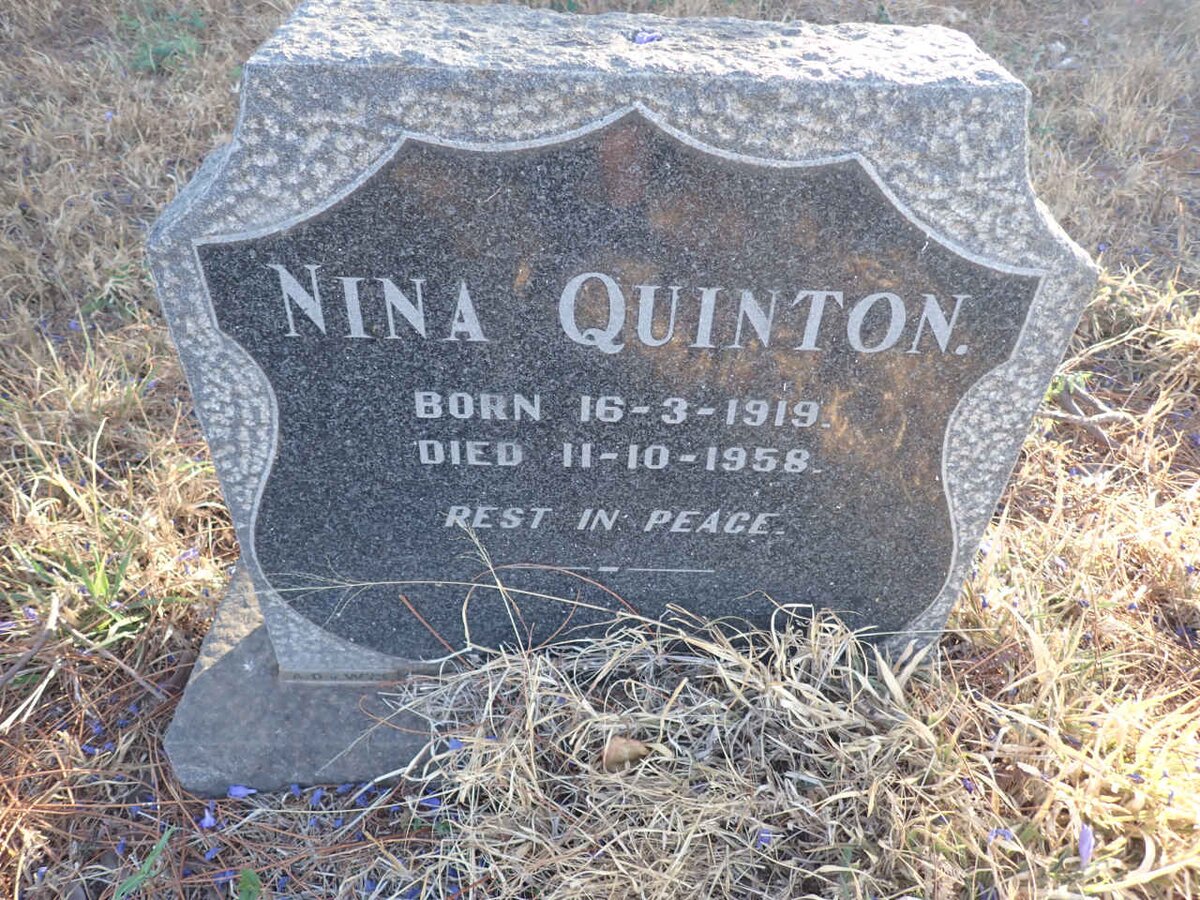 QUINTON Nina 1919-1958