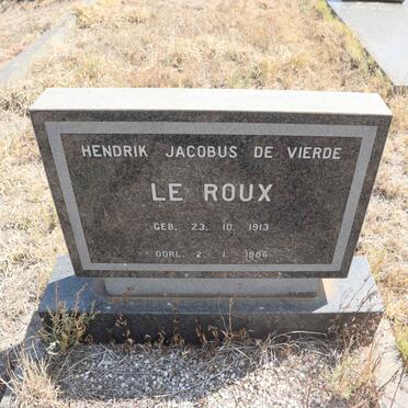 ROUX Hendrik Jacobus de Vierde, le 1913-1986