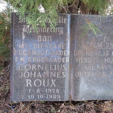 ROUX Cornelius Johannes 1928-1989