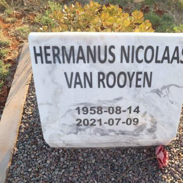 ROOYEN Hermanus Nicolaas, van 1958-2021
