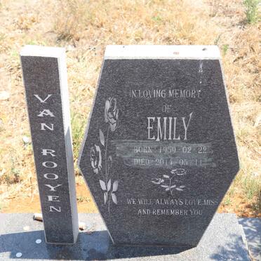 ROOYEN Emily, van 1959-2014