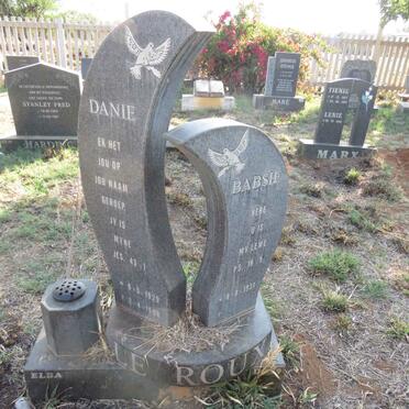 ROUX Danie, le 1929-1998 & Babsie 1931-