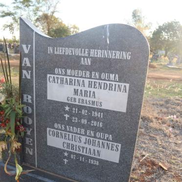 ROOYEN Cornelius Johannes Christiaan, van 1938- & Catharina Hendrina Maria ERASMUS 1941-2016