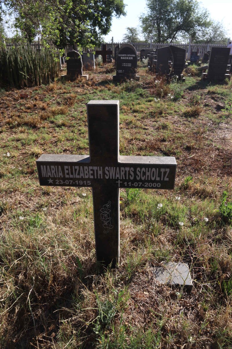 SCHOLTZ Maria Elizabeth nee SWARTS 1915-2000