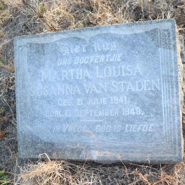 STADEN Martha Louisa Susanna, van 1941-1948
