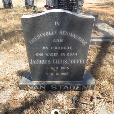 STADEN Jacobus Christoffel, van 1925-1993