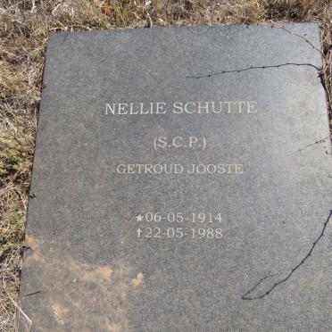 SCHUTTE S.C.P. getroud JOOSTE 1914-1988