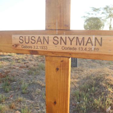 SNYMAN Susan 1933-2019